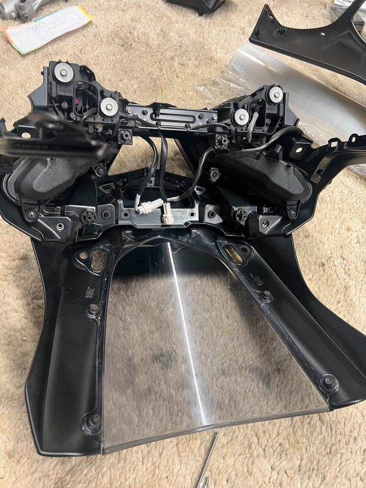 Yamaha r6 Typ rj27 Verkleidung Oberteil Kanzel Scheinwerfer