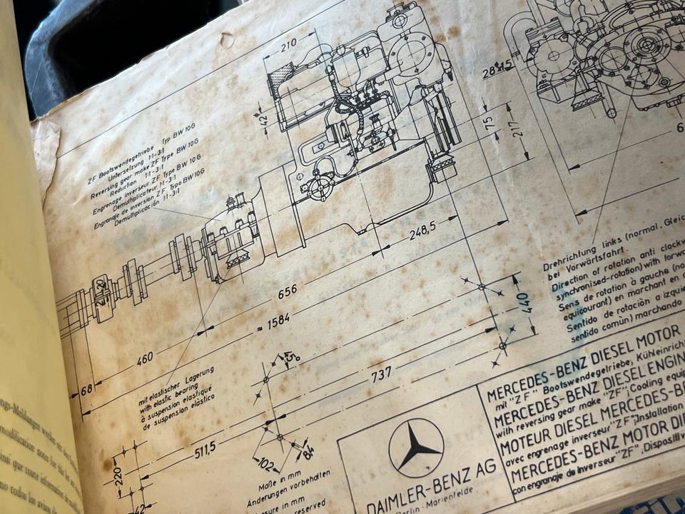 Mercedes-Benz OM 636 WME Motor Ersatzteilliste Handbuch