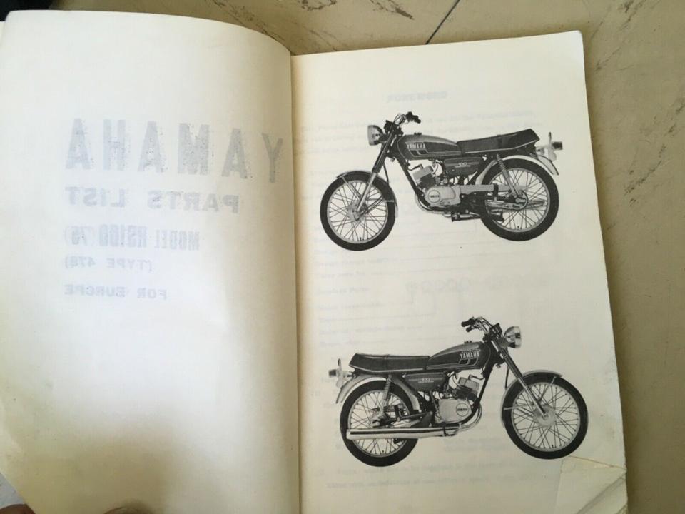 Ersatzteileliste Yamaha RS 100 45€