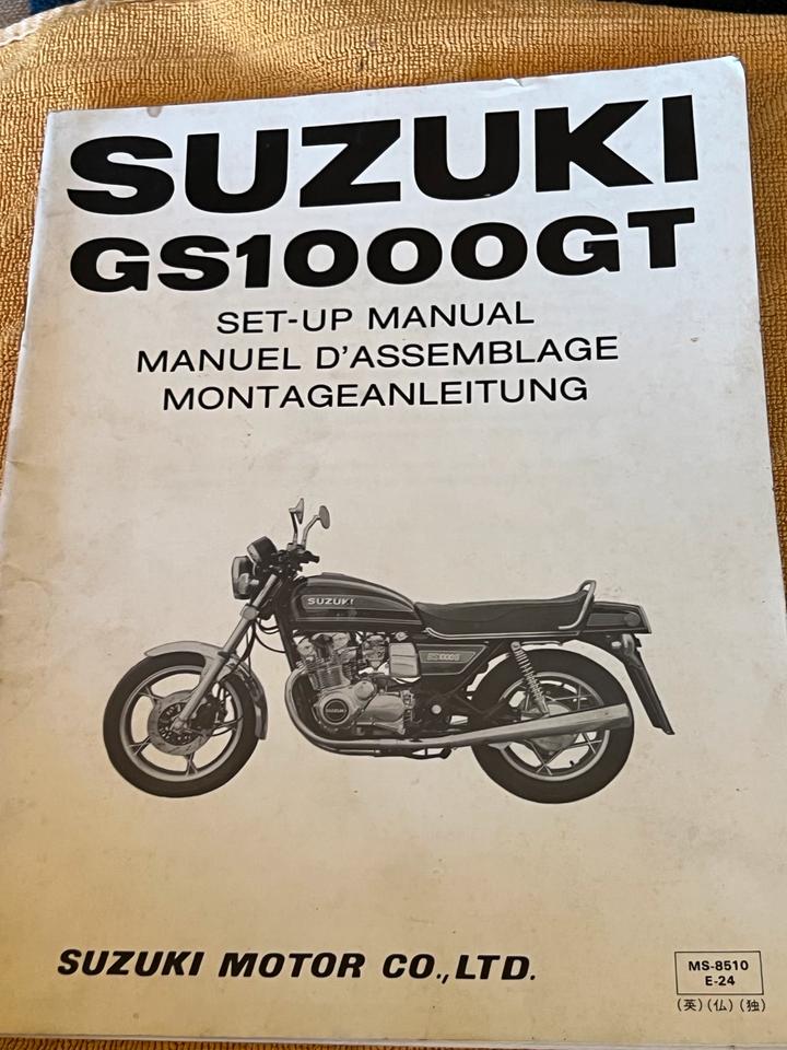 Suzuki GS 1000 Montageanleitung