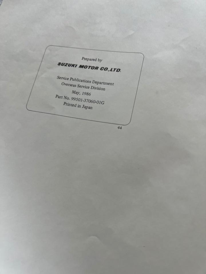 Suzuki gsxr 750 r wartungsanleitung Werkstatt Handbuch 110€