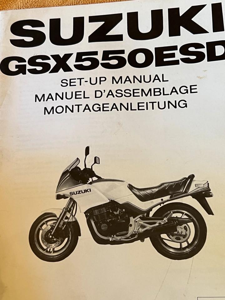 Suzuki GSX 550 Werkstatt Handbuch Montage Anleitung