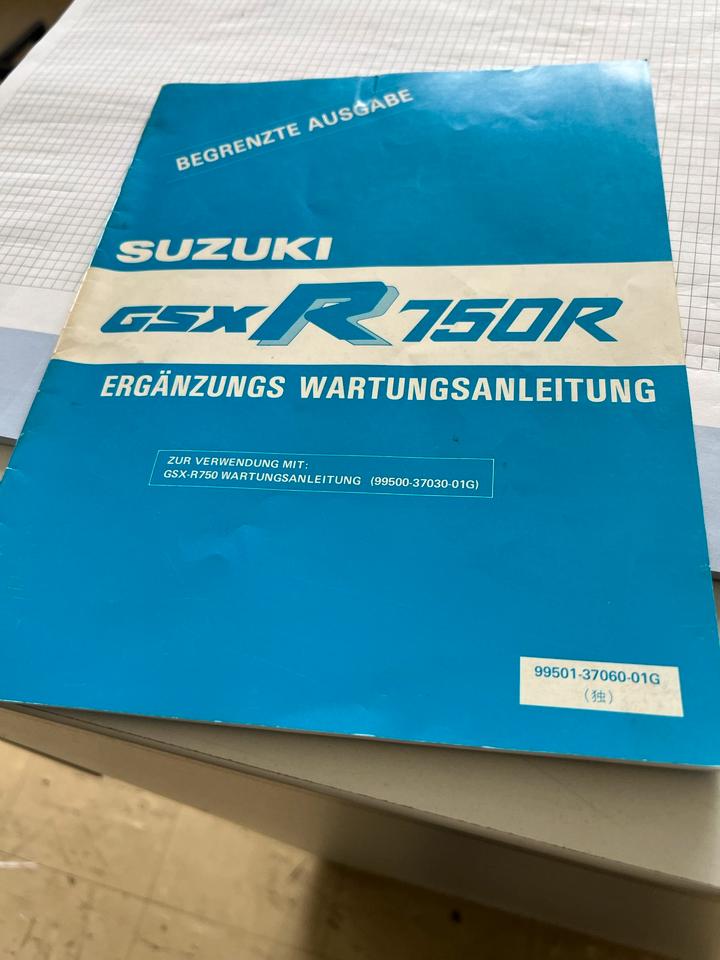 Suzuki gsxr 750 r wartungsanleitung Werkstatt Handbuch 110€