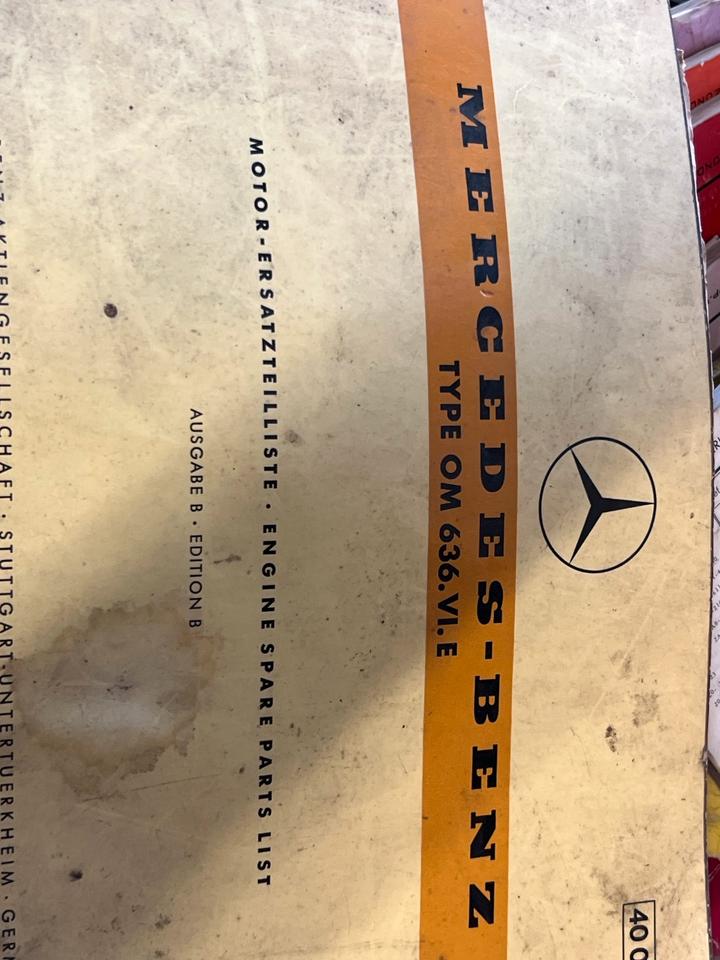 Mercedes-Benz OM 636 WME Motor Ersatzteilliste Handbuch