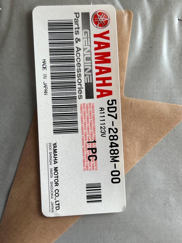 Yamaha YZF 125 R Sticker On Seat Emblem Genuine 5D7-2848M-00