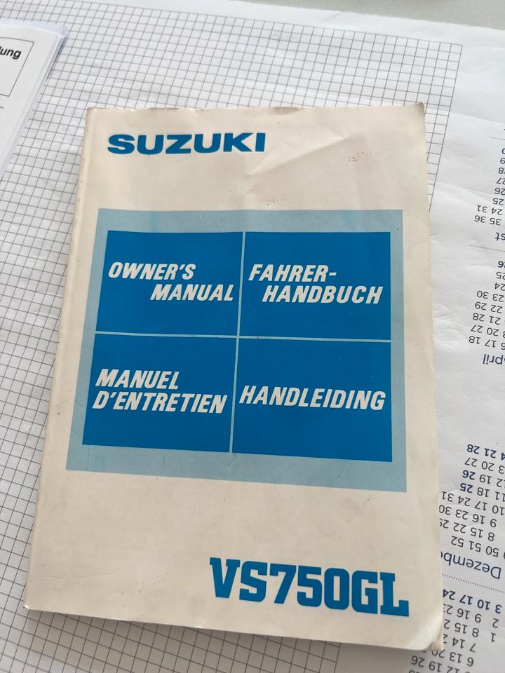 Suzuki VS 750 Fahrer Handbuch Orginal 25€