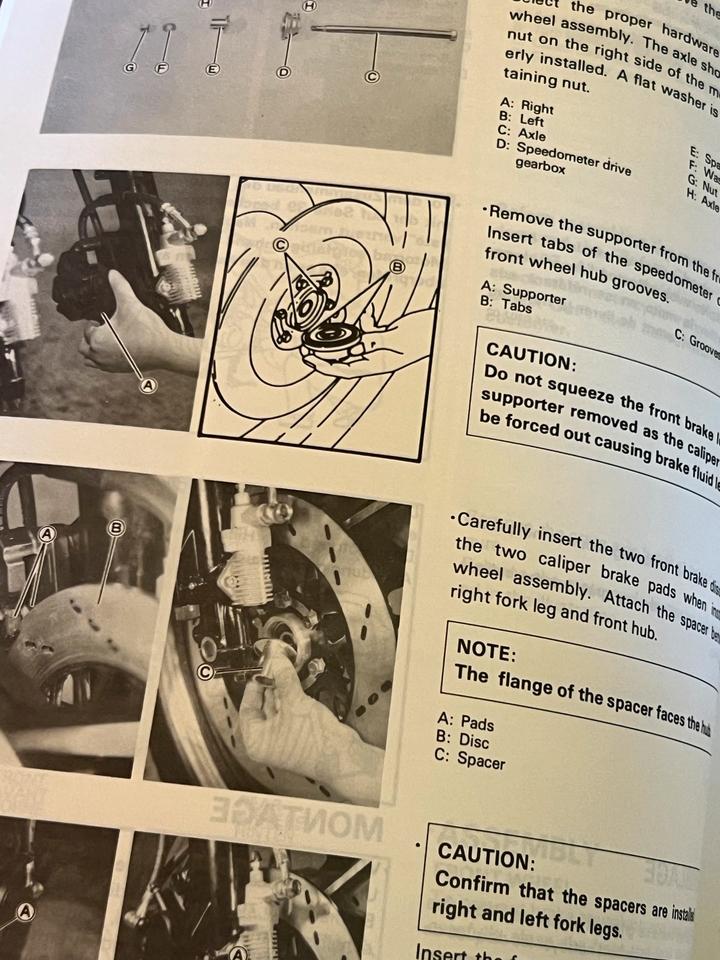 Suzuki GSX 750 Montage Anleitung Werkstatt Handbuch