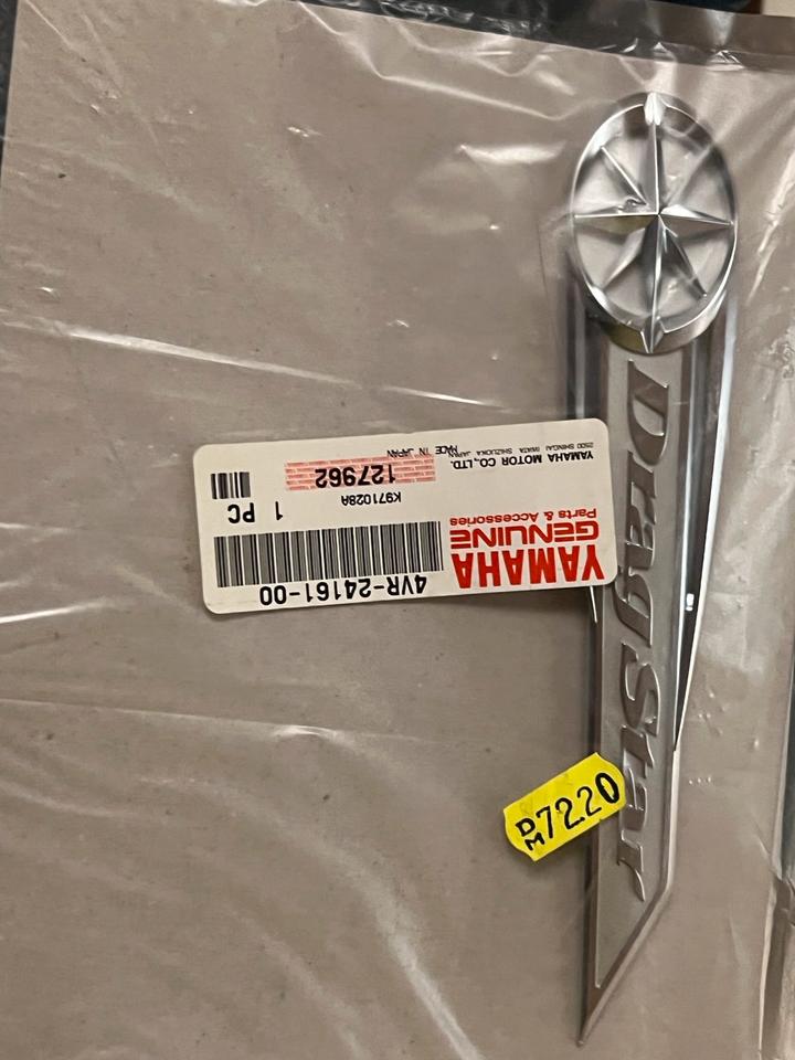 Yamaha xvs 650 dragstar Tank Emblem neu 4VR-24161-00