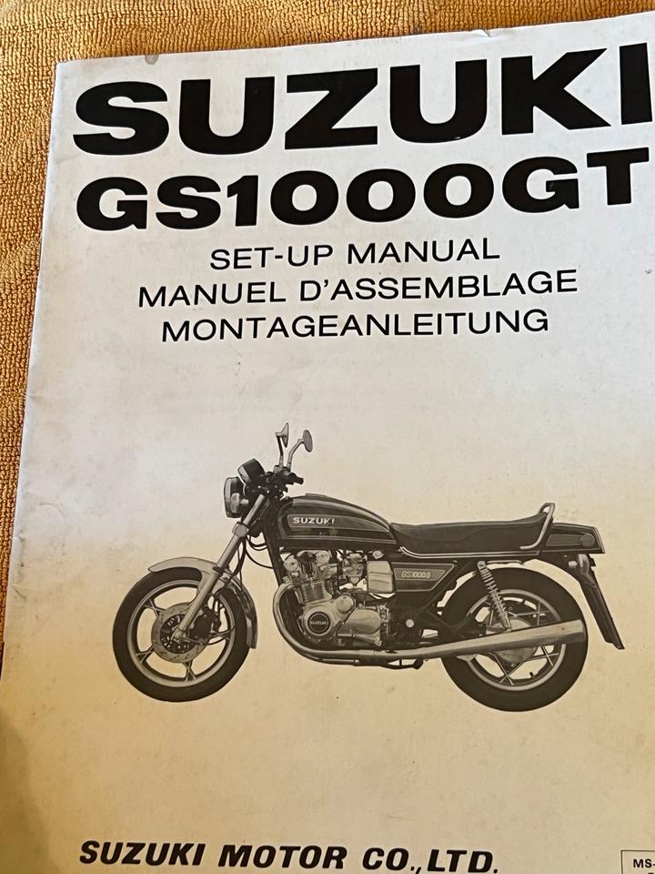 Suzuki GS 1000 Montageanleitung
