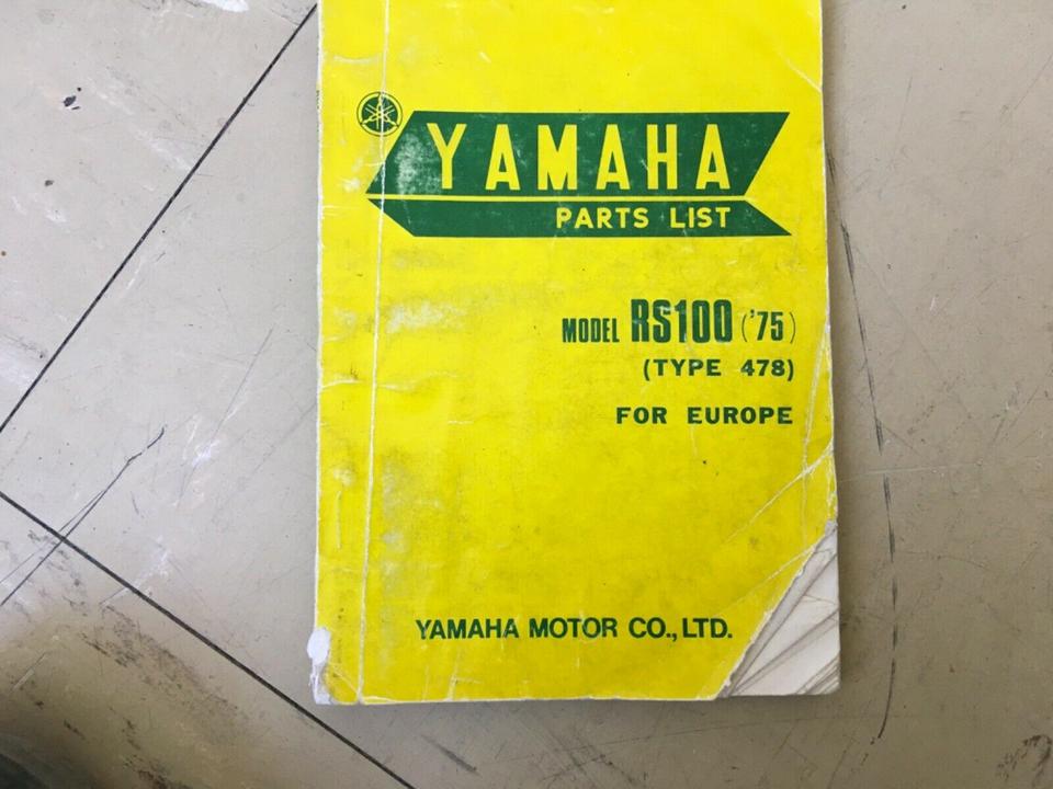 Ersatzteileliste Yamaha RS 100 45€
