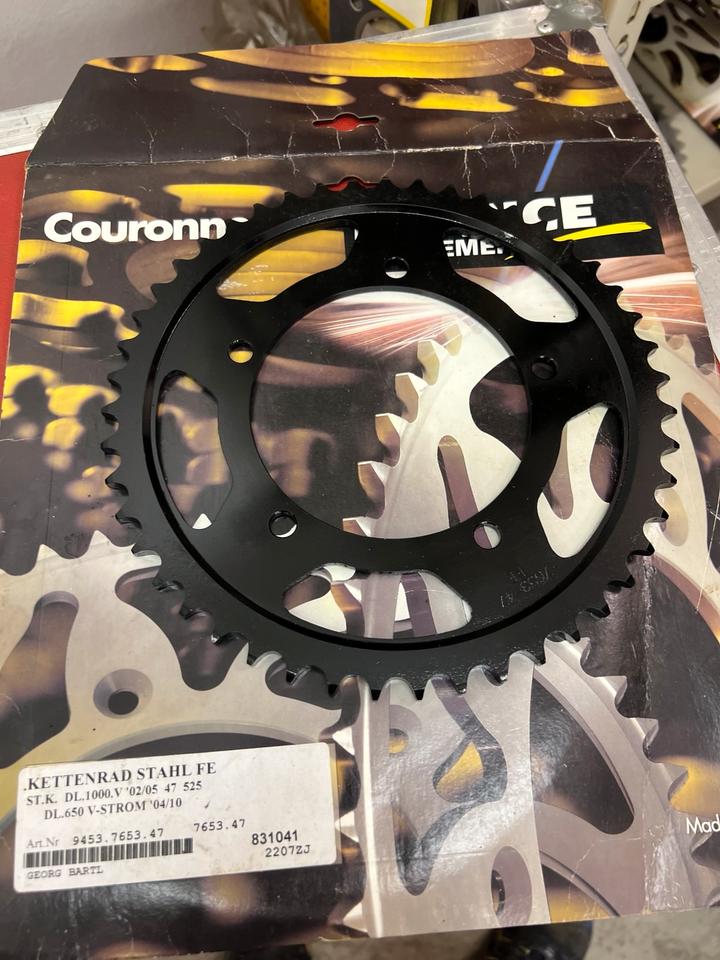 Suzuki DL650 1000 VStrom 650 1000 kettenrad 47Z 525 neu 20€