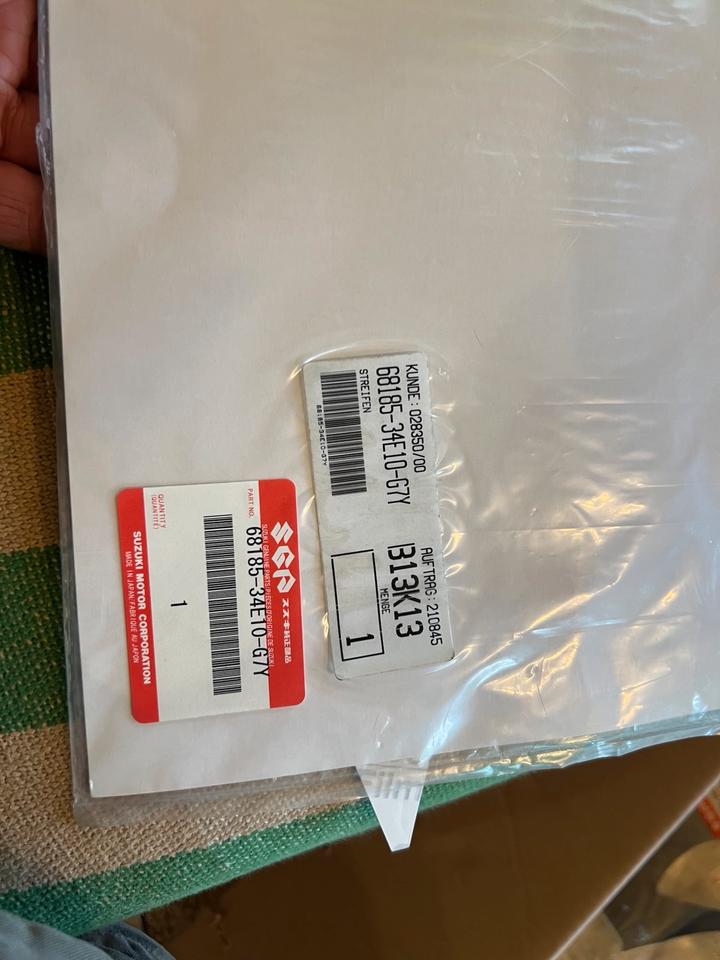 Suzuki srad gsxr 600 750 Dekor Aufkleber 68185-34E10-G7Y