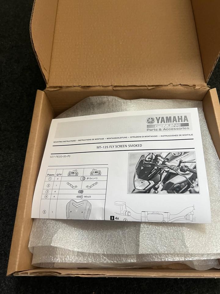 Yamaha MT 125 Windschild 5D7-F83J0-00-P0 neu