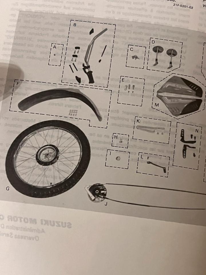 Suzuki DR 125 SZ Montage-Anleitung