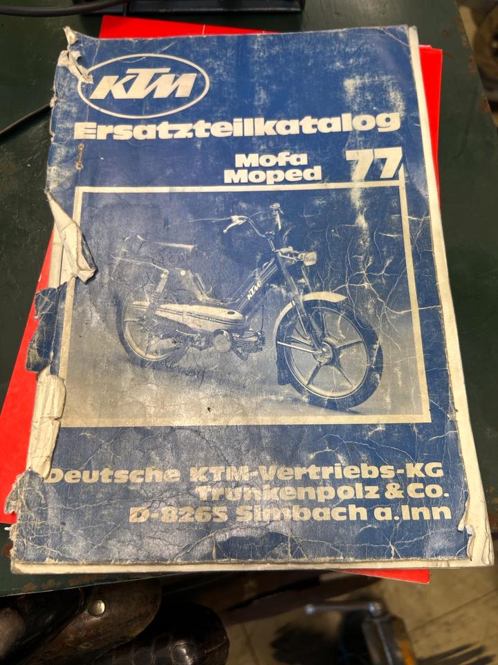 Ktm mofa Moped Ersatzteile Katalog 20€