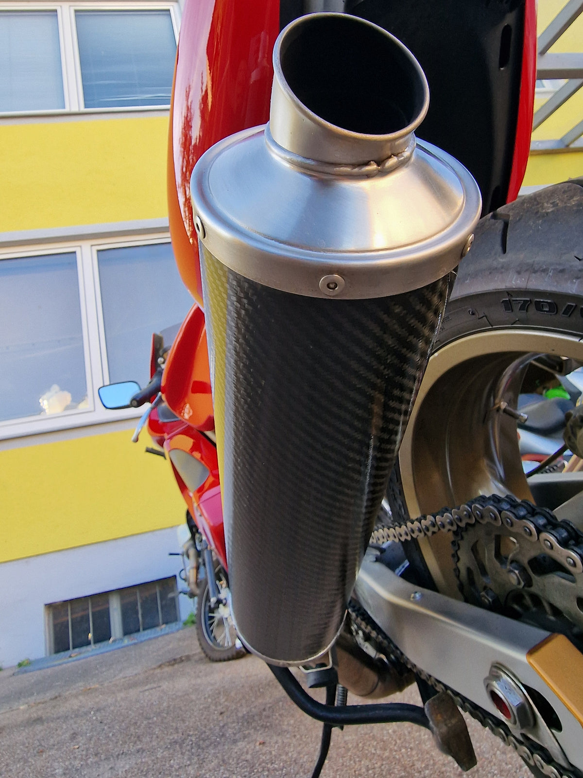 Ducati ST4 Kohlefaser Racing Auspuffanlage