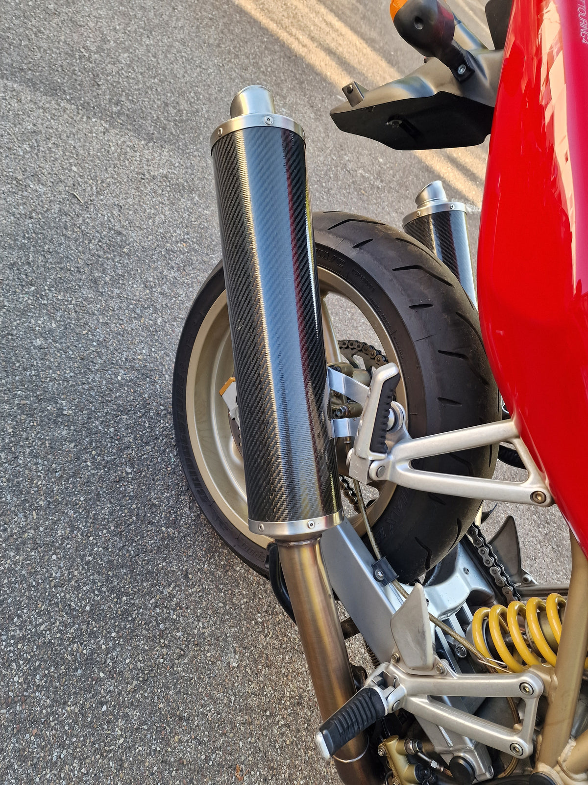 Ducati ST4 Kohlefaser Racing Auspuffanlage