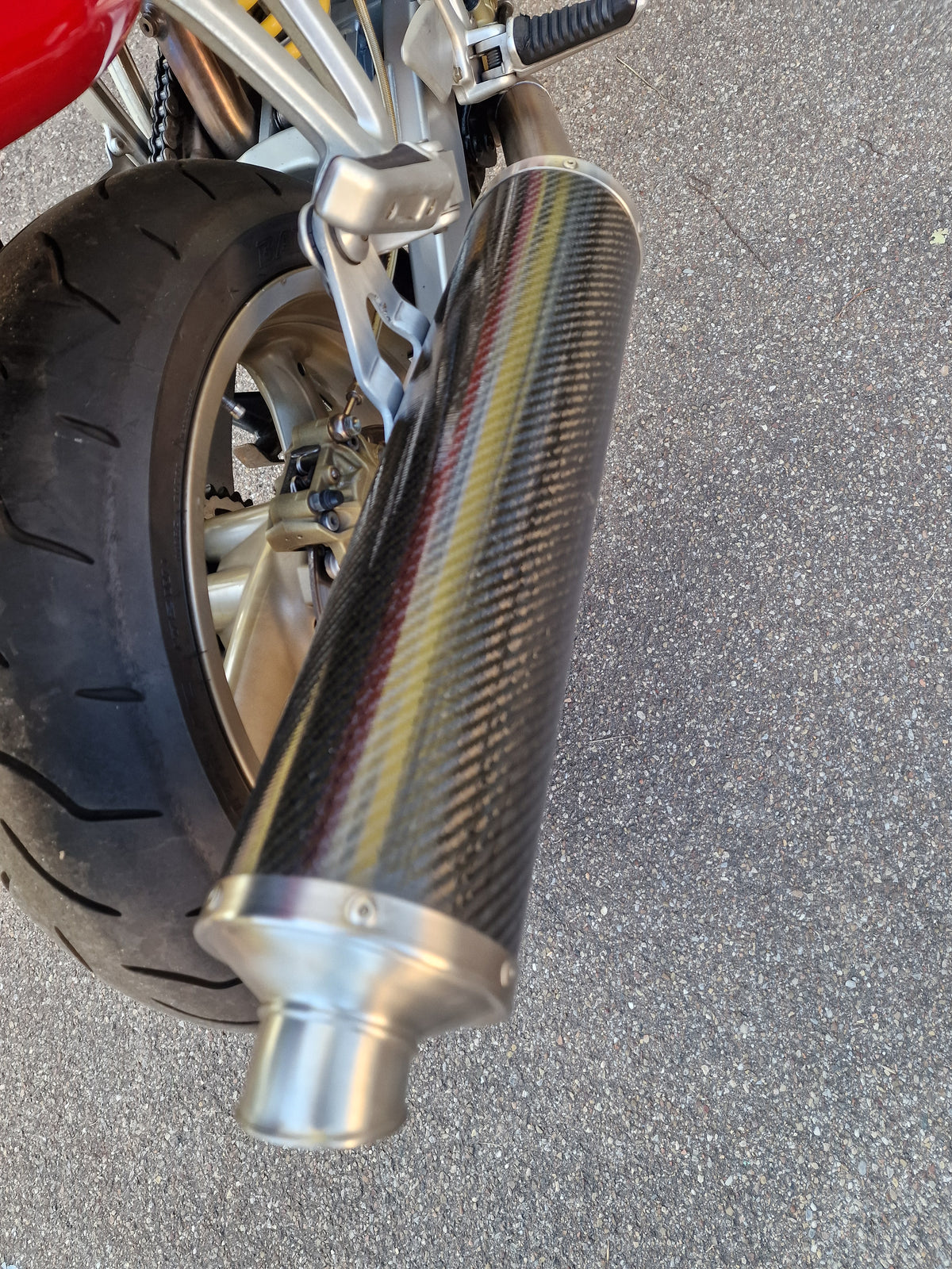 Ducati ST4 Kohlefaser Racing Auspuffanlage