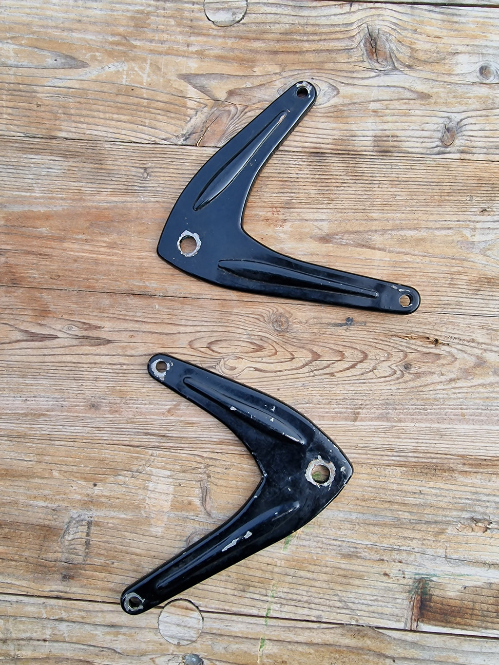 Zündapp KS 600 Lampenhalter rechts links Originallack