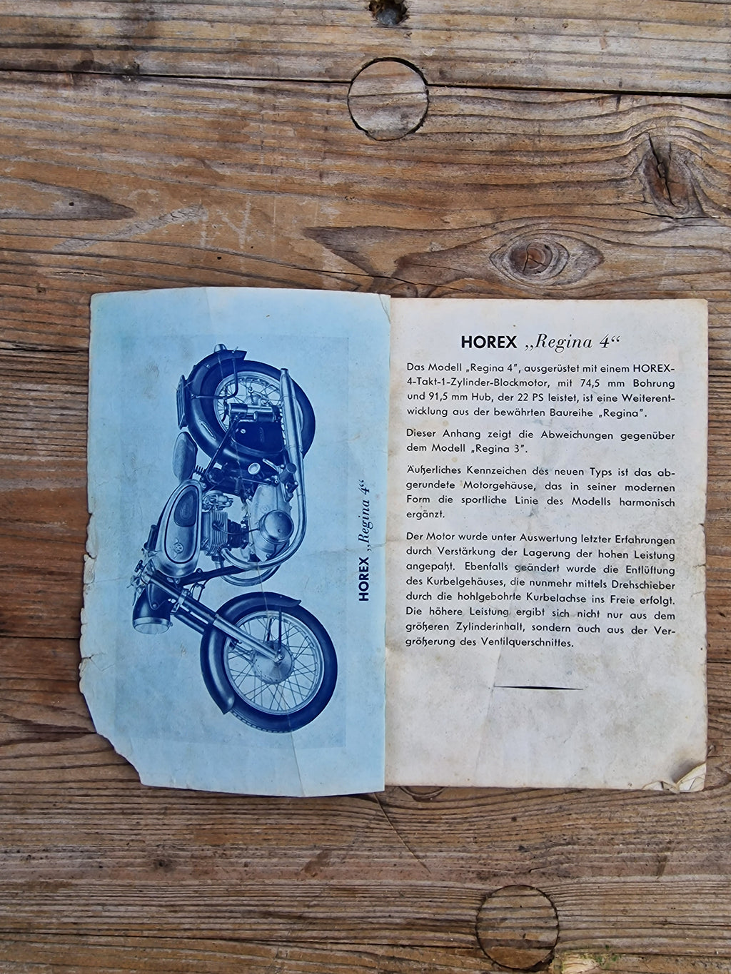 Horex Regina 4 Betriebsanleitung 1954