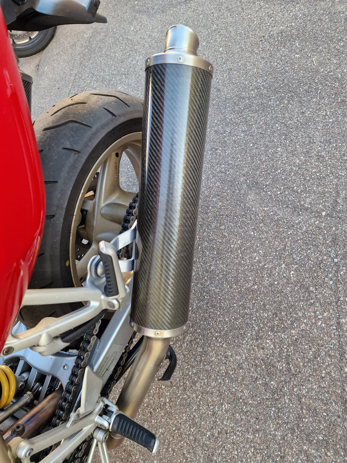 Ducati ST4 Kohlefaser Racing Auspuffanlage