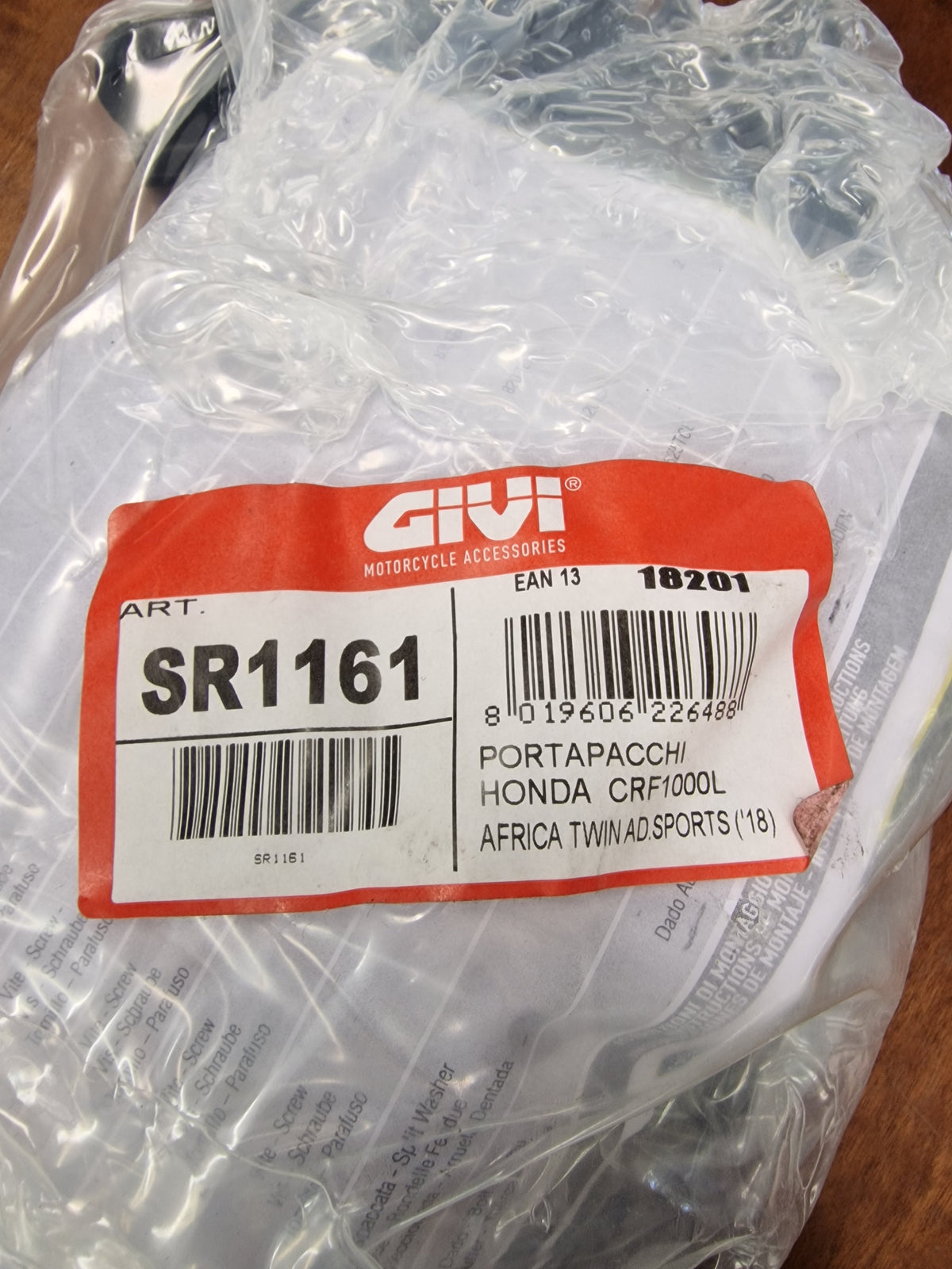 Honda CRF1000l Gepäckträger Monokey Givi SR1161